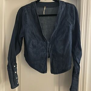 Free People Caroline Denim Top